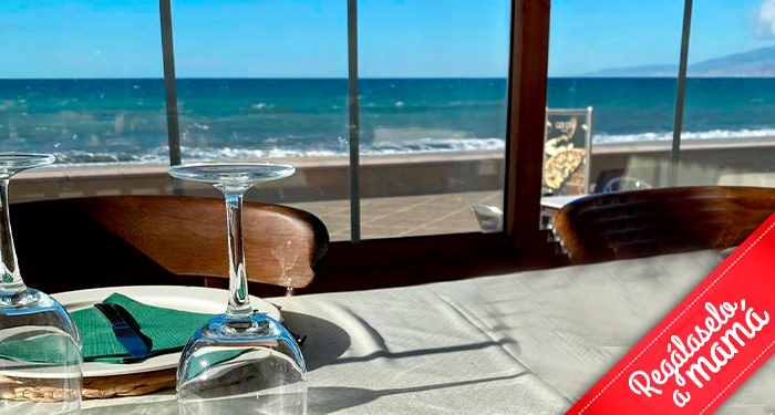 Delicioso Arroz Caldoso con vistas de Cabo de Gata en el acogedor ambiente de La Goleta