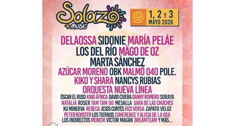2 Abonos para el Solazo + Music!!! Mago de Oz, Sidonie, Marta Sanchez, OBK... 1,2 y 3 de Mayo